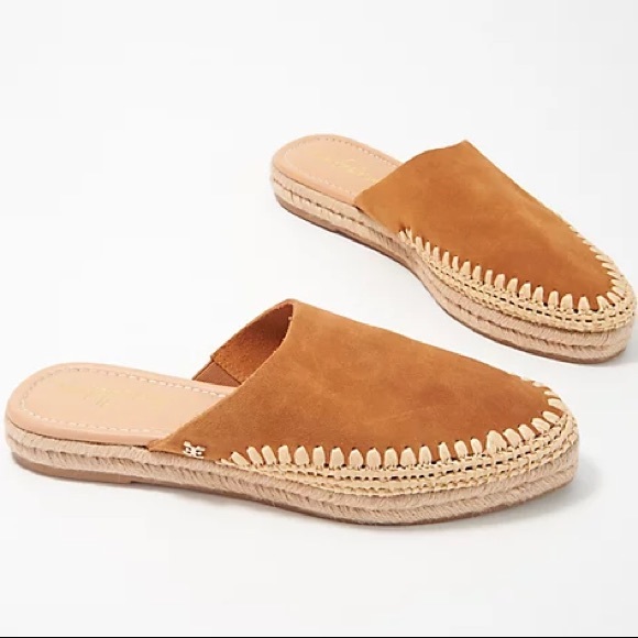 SAM EDELMAN Austin Suede Flat Mules - Picture 1 of 6